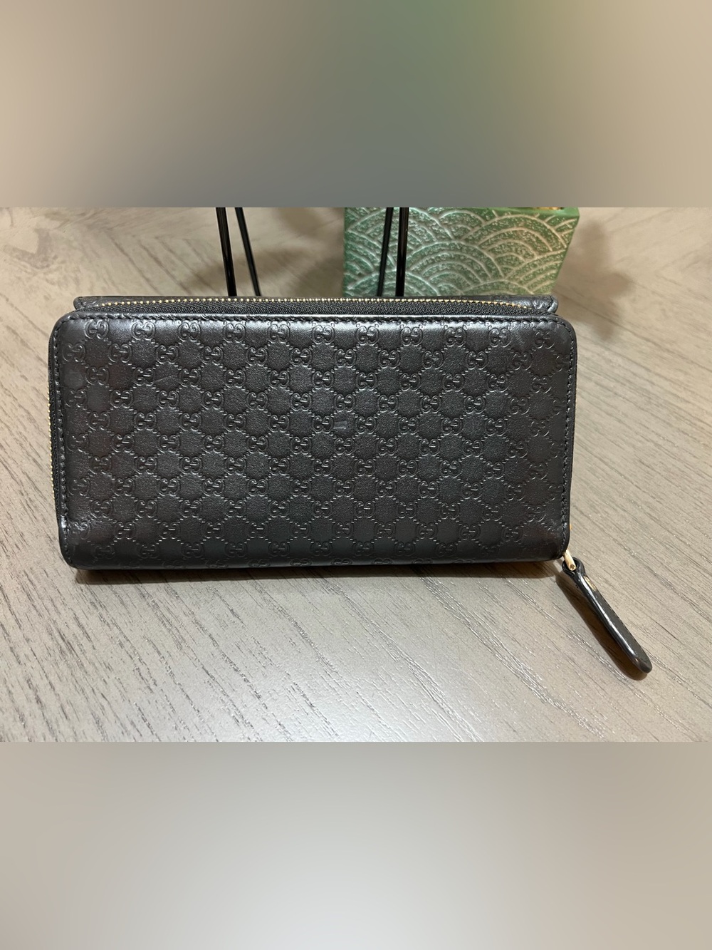 Gucci Black Leather Microguccissima Flap Continental Wallet- With Authentication - Picture 2 of 16